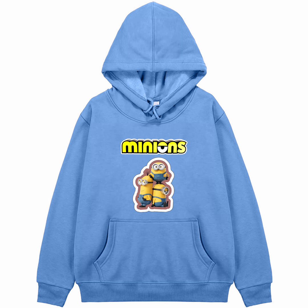 Minions Hoodie Hooded Sweatshirt Sweater Jacket - Bob Dave And Kevin Sticker