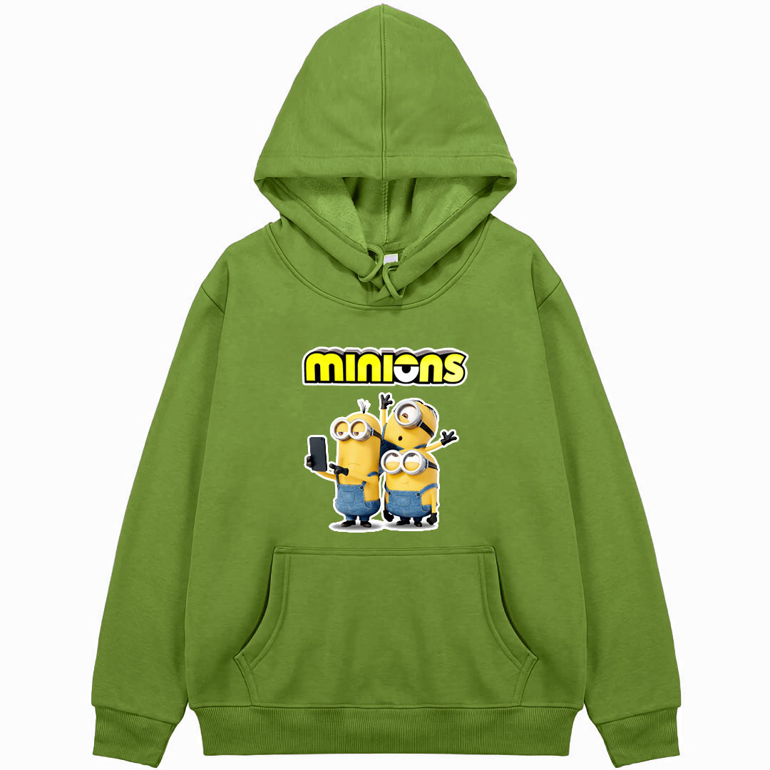 Minions Hoodie Hooded Sweatshirt Sweater Jacket - Kevin Stuart And Bob Selfie