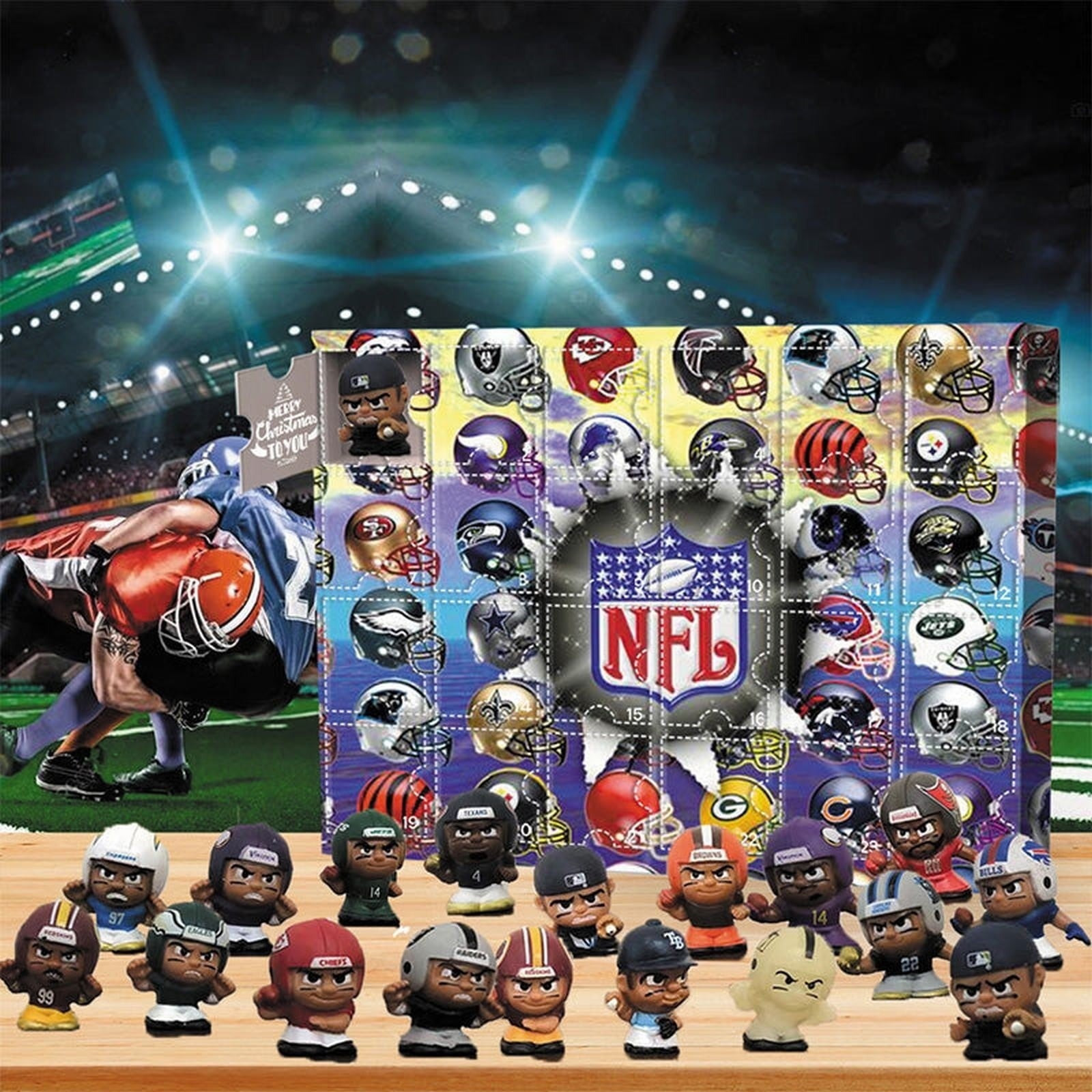 NLF Players Superstars Minifigures Advent Calendar 2024 Christmas Countdown