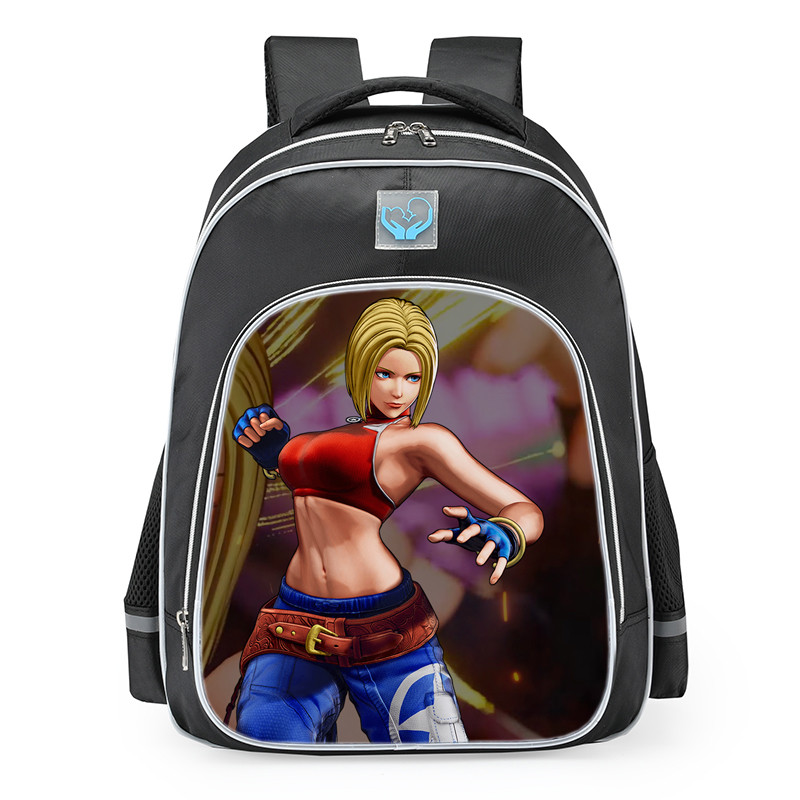 The King Of Fighters XV Blue Mary School Backpack