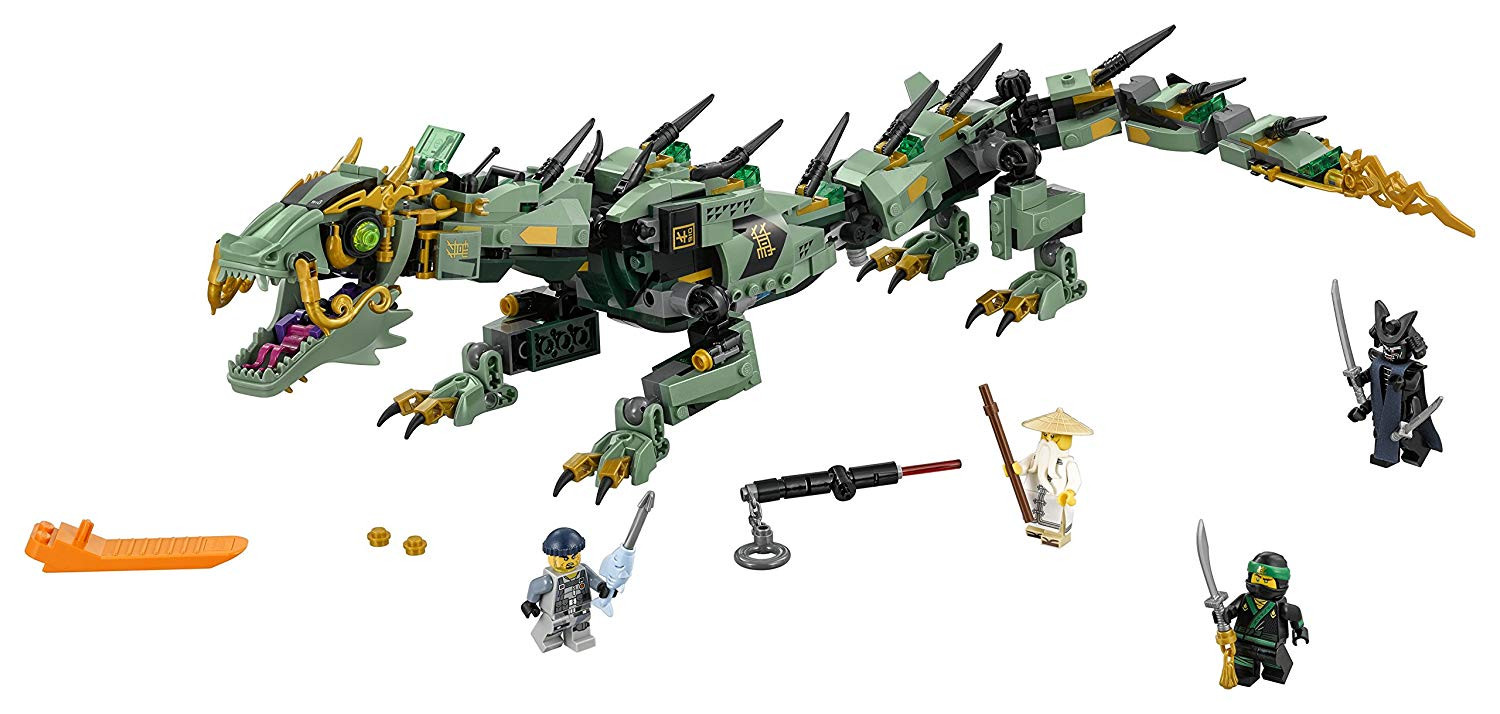 Green Ninja Mech Dragon 70612 Dragon Figurine Building Kit