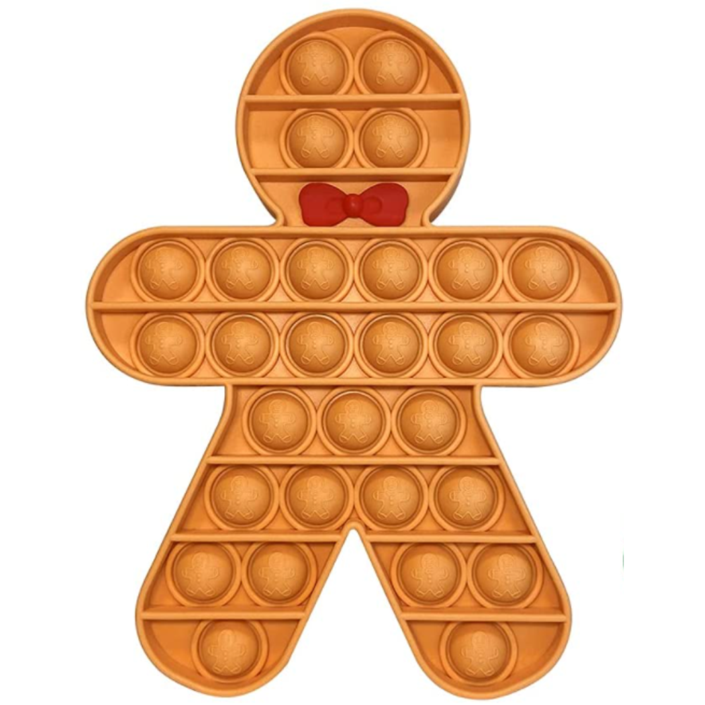 Gingerbread Man Pop It Poppet Fidget