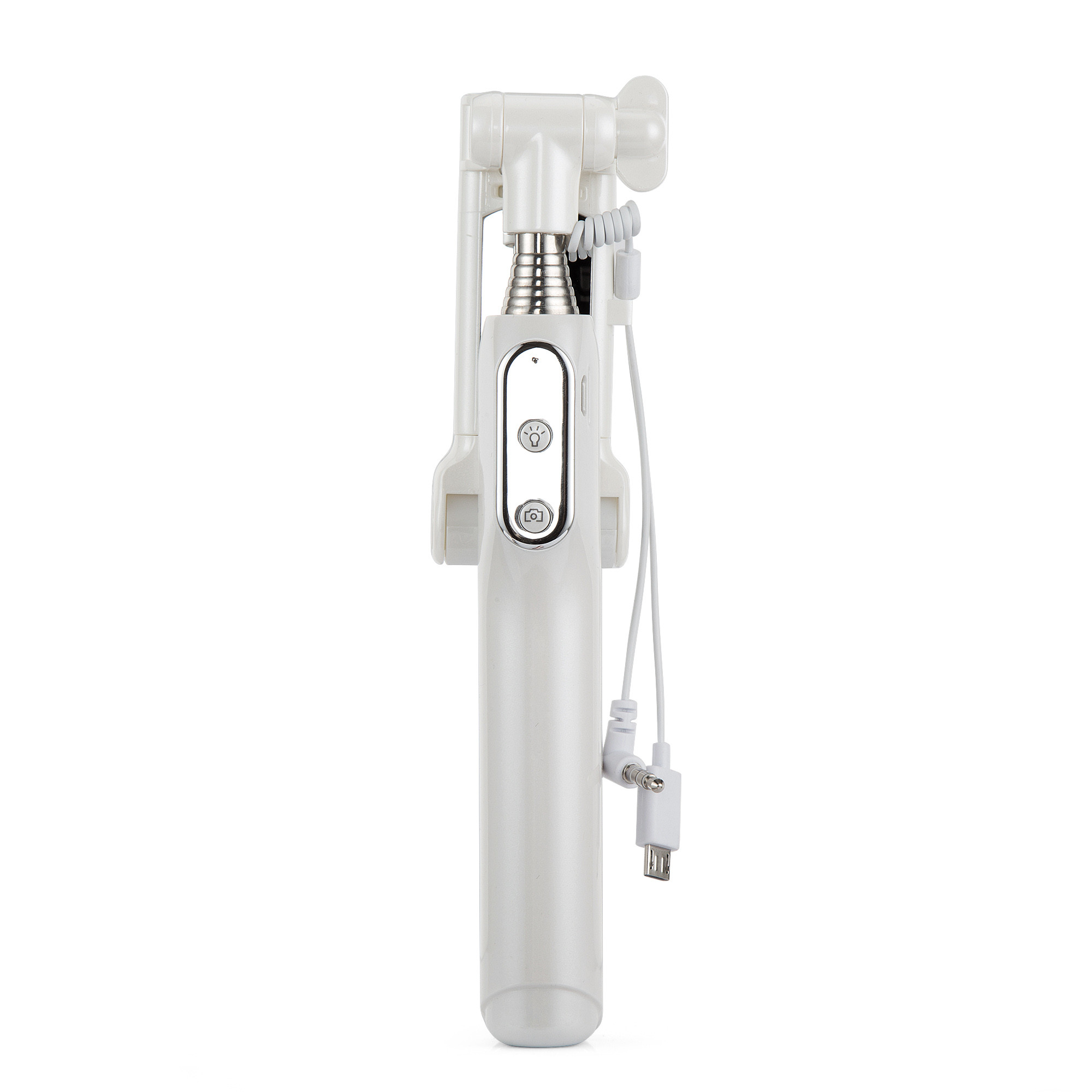 Premium Metal Selfie Stick With Built in Control and Flash