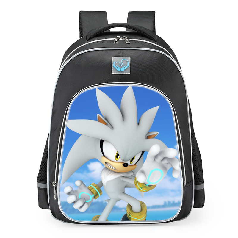 Sonic Dash Silver The Hedgehog School Backpack