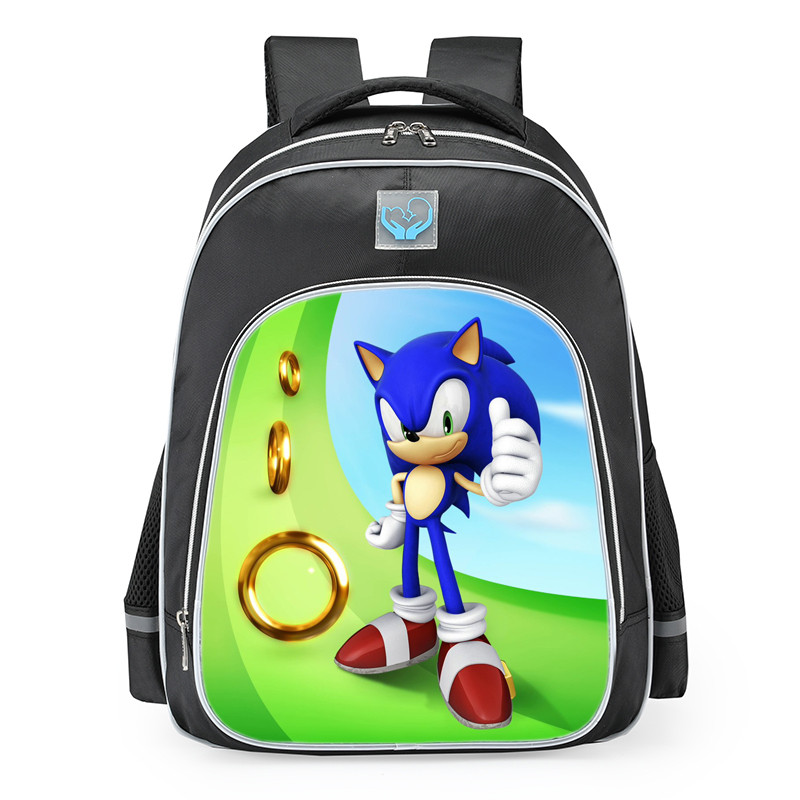 Sonic Dash Sonic The Hedgehog School Backpack