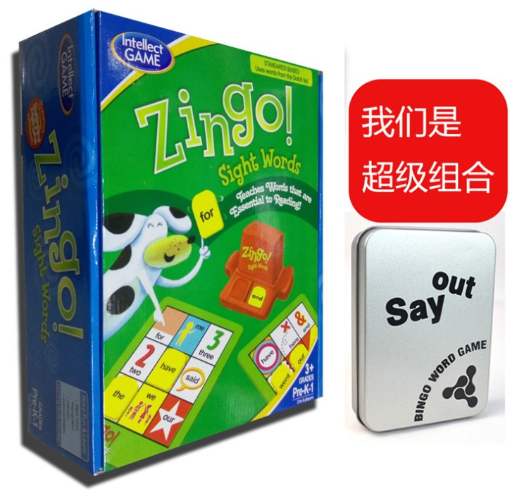 ThinkFun Zingo Sight Words Reading Game for Pre-K to 2nd Grade - Toy of the Year Finalist