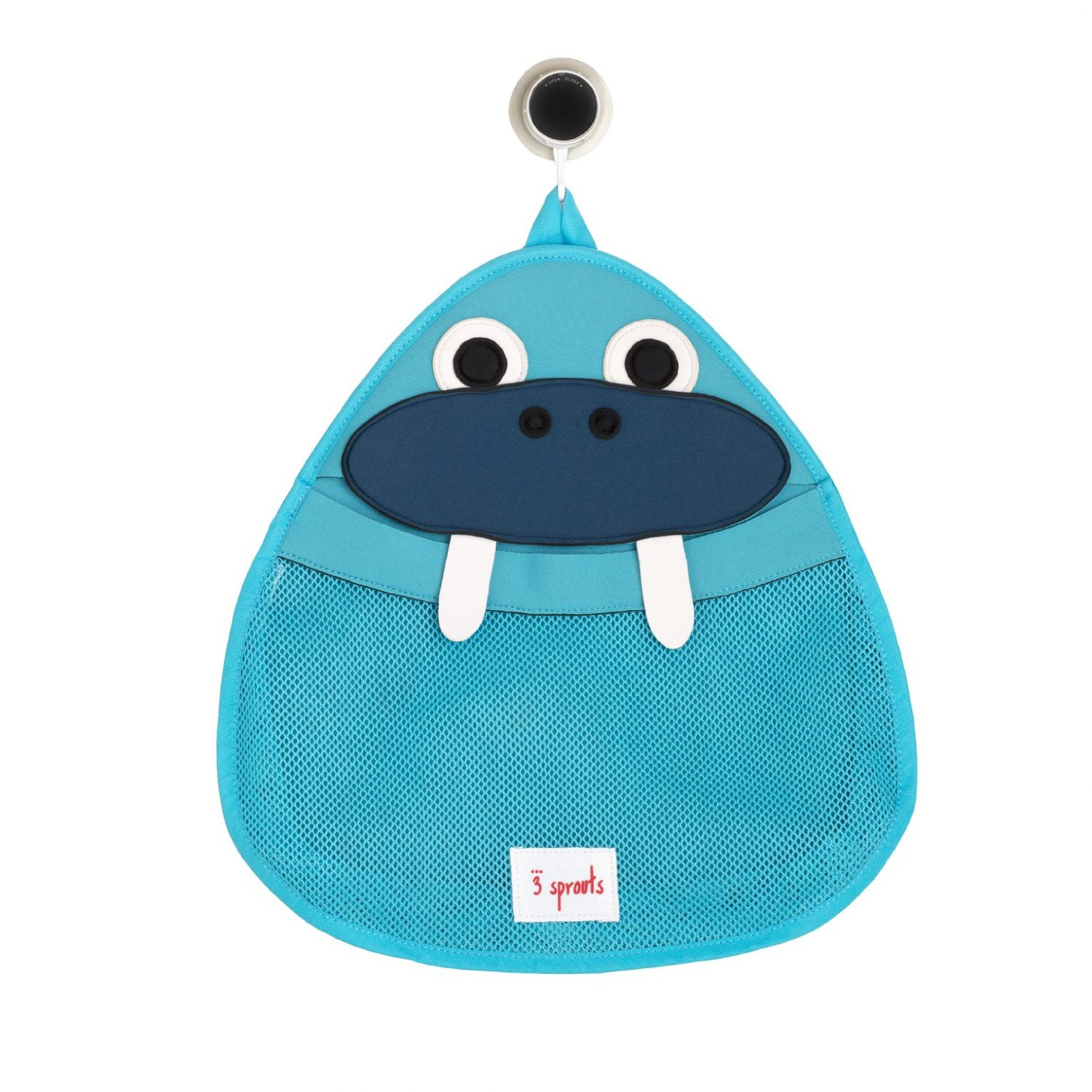 3 Sprouts Cute Animal Walrus Bath Storage Bag for Kids