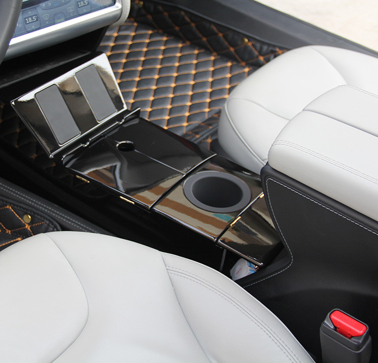 Premium Tesla Model S Center Console Insert - Glossy and Wood