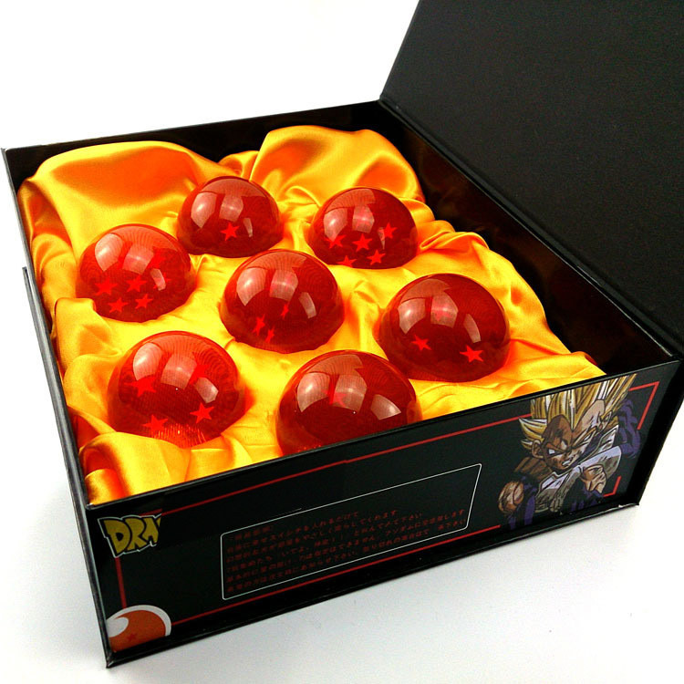 Dragon Ball Crystal Glass Ball 7 Pcs Boxed Set Statue