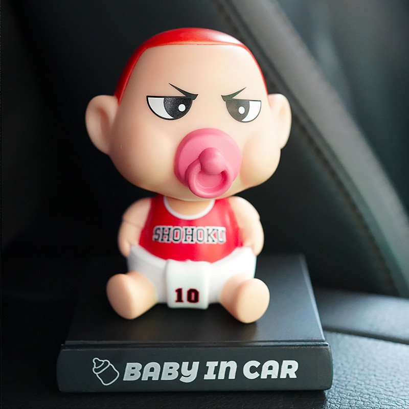 Slam Dunk Baby Sakuragi Hanamichi Shaking Head Figure Car Decoration Accessories