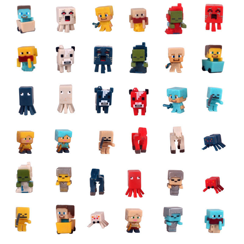 Minecraft Minifigure Toy 36 Pc Set B