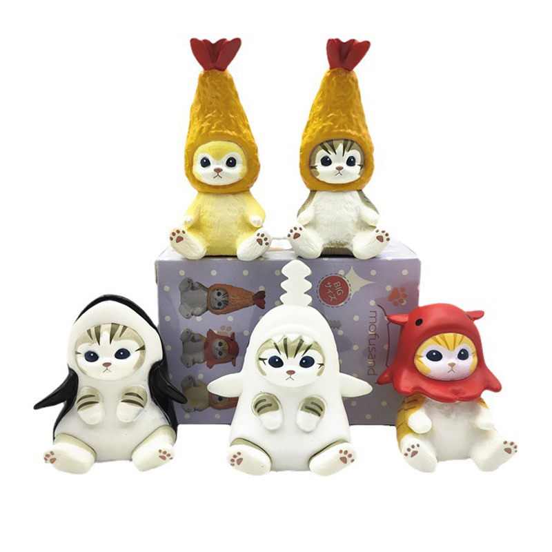 Mofusand Tempura Shrimp Figure Set 5 Pcs