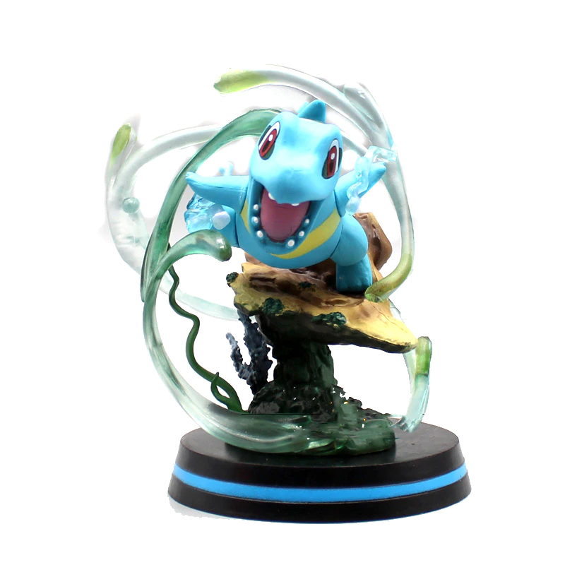 Totodile With Skill Effect Pokemon Figure Statue