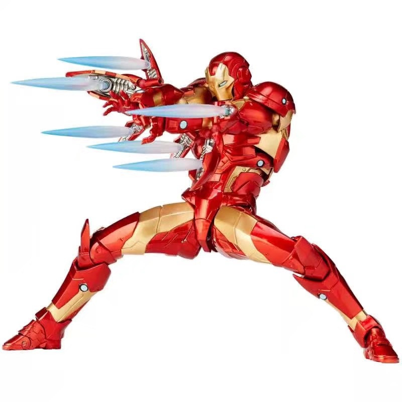 Amazing Yamaguchi Revoltech Iron Man MK37 Bleeding Edge Armor Action Figure