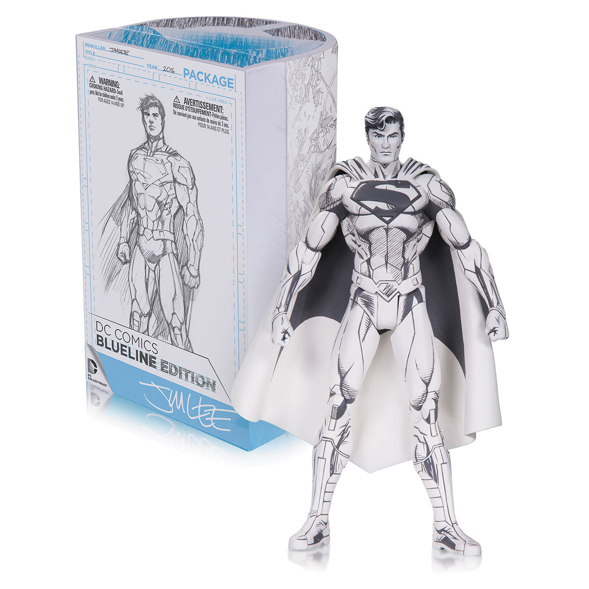 Jim Lee Superman Blueline Edition Figure Statue