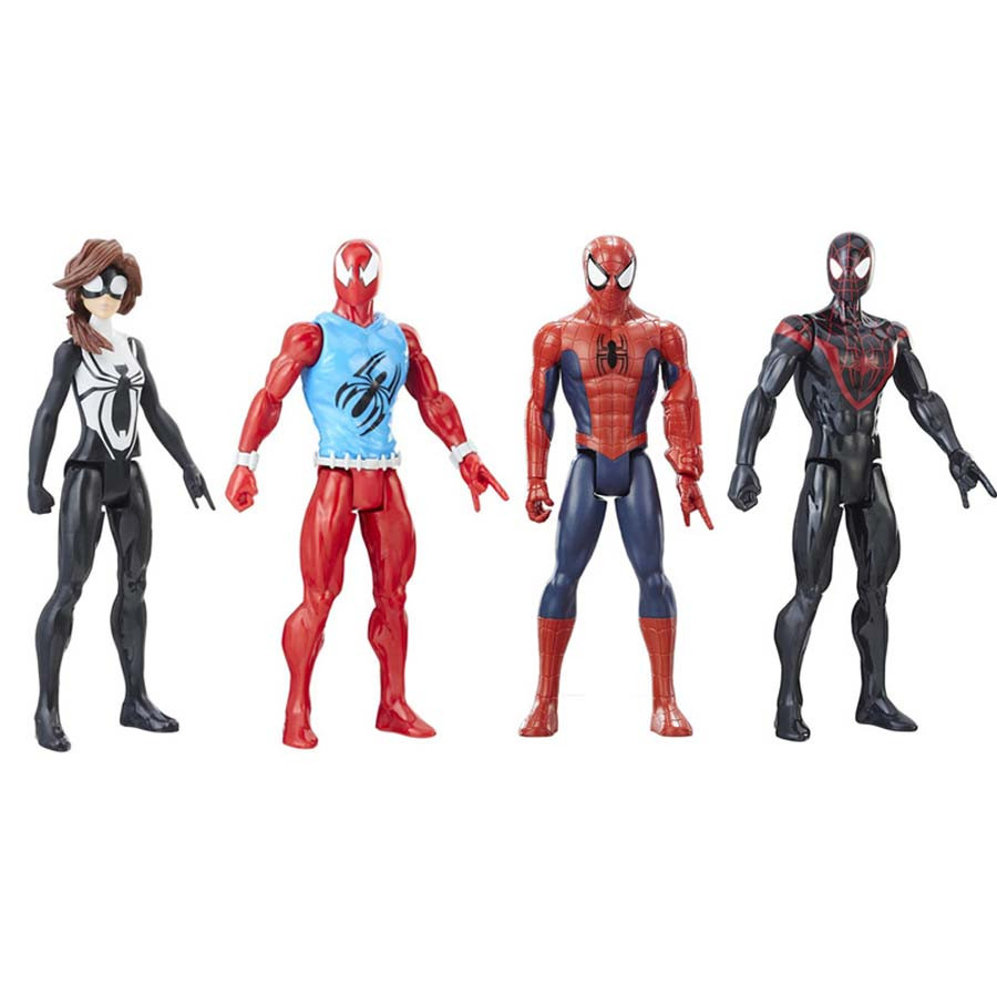 Titan Hero Series Spider Man Action Figure 4 Pack