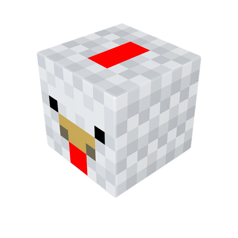 Minecraft Magnetic Chicken Blocks Kit Toy 3 Pcs Set