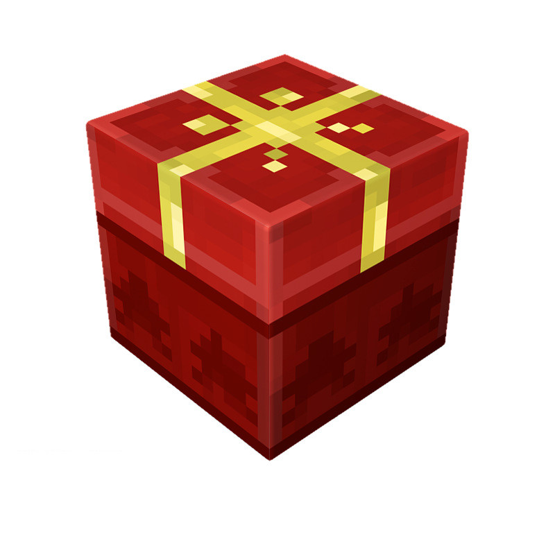 Minecraft Magnetic Christmas Chest Blocks Kit Toy 3 Pcs Set