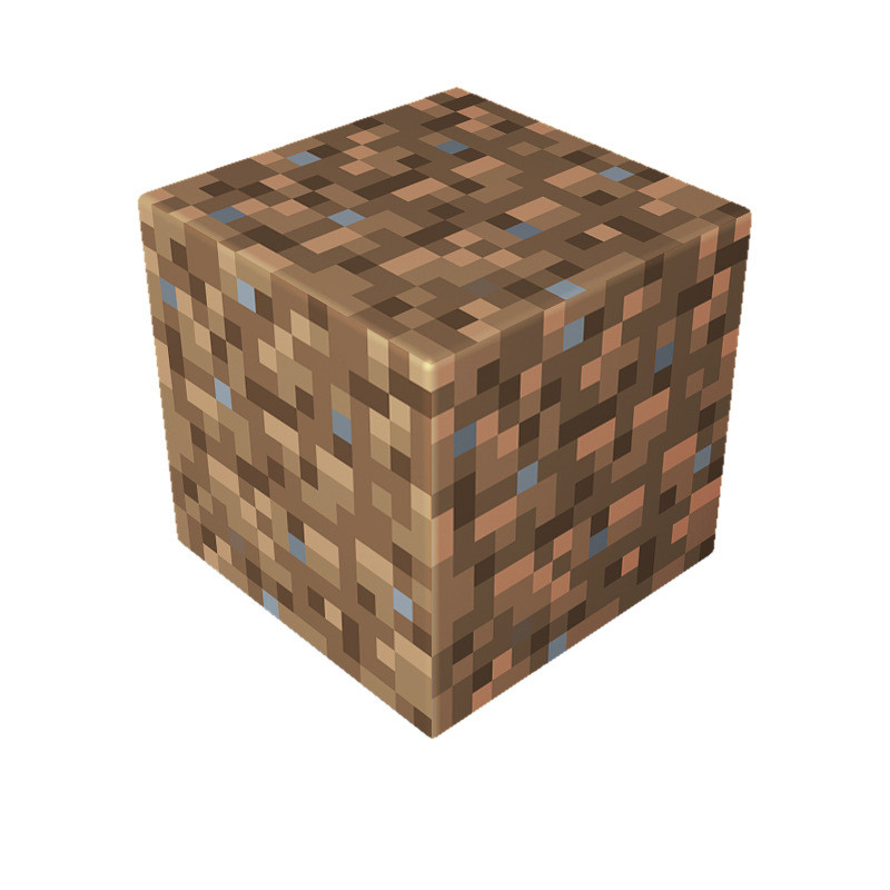Minecraft Magnetic Dirt Blocks Kit Toy 3 Pcs Set