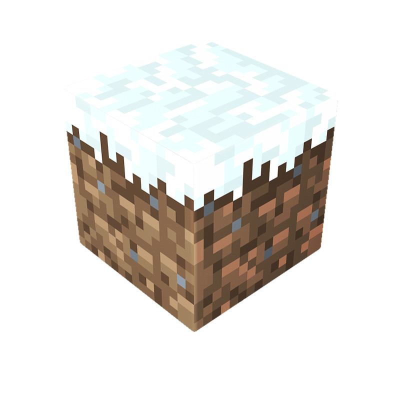 Minecraft Magnetic Snowy Grass Blocks Kit Toy 3 Pcs Set