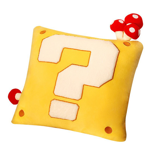 Super Mario Bros Question Mark Block Pillow Plush Toy