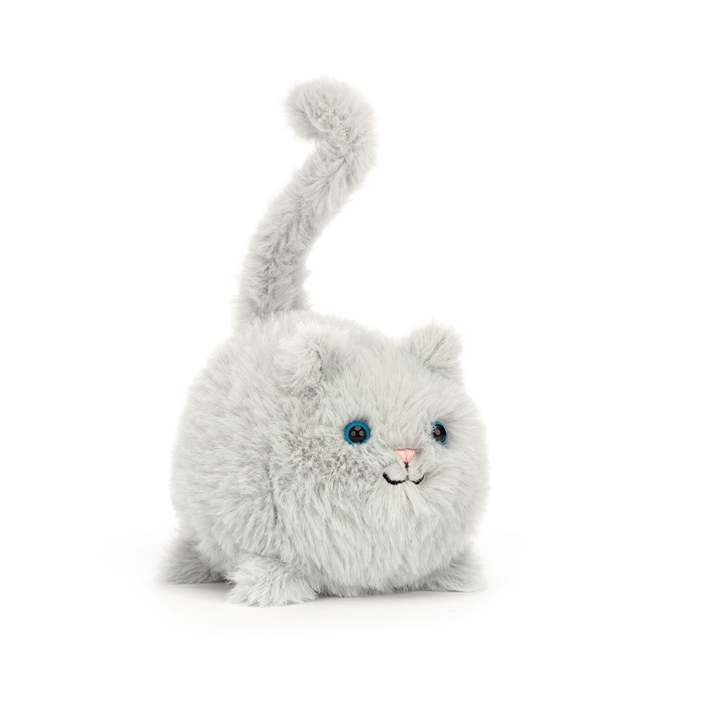 Jellycat Kitten Caboodle Light Grey Soft Stuffed Plush 10cm 3.93inches