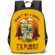 Minions Backpack StudentPack - Don't Be A Bore Explore Illustration