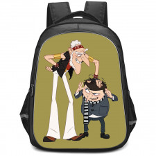 Minions Backpack StudentPack - Wild Knuckles With Young Gru Cartoon Art