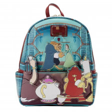 Disney Beauty And The Beast Library Scene Loungefly Mini Backpack - Beauty And The Beast Loungefly
