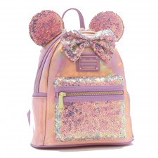 Disney World 50th Anniversary EARidescent Minnie Loungefly Mini Backpack - Minnie EARidescent 50th Anniversary Collection Loungefly