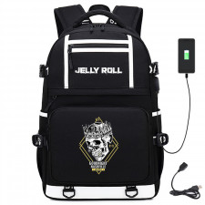 Jelly Roll Goodnight Nashville Skull Backpack With USB Charger