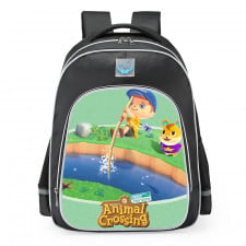 Animal Crossing New Horizons River Theme School Backpack
