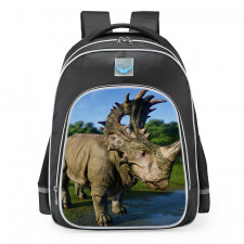 Smite Jurassic World Camp Cretaceous Sinoceratops School Backpack