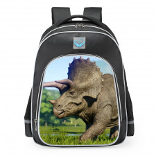 Smite Jurassic World Camp Cretaceous Triceratops School Backpack