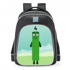 Number Blocks Number Four School Backpack
