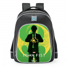 Marvel Iron Fist Artwork Style School Backpack