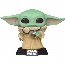 Funko Pop Star Wars The Mandalorian Baby Yoda The Child With Pendant 2020 Fall Convention Exclusive #398 Vinyl Figure
