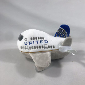 United Airlines Plane Plush Toy