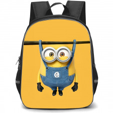 Minions Bob Backpack StudentPack - Bob Hanging On Orange Background