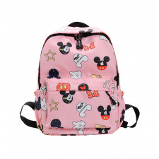 Disney Mickey Pattern Pink Backpack