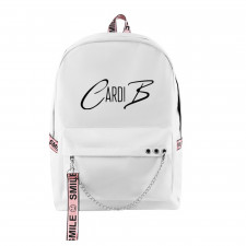 Cardi B Logo Backpack Rucksack Pink