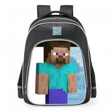 Super Smash Bros Ultimate Steve Minecraft School Backpack