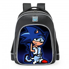 Friday Night Funkin FNF Chaos Nightmare Sonic Vs. Fleetway Sonic The Hedgehog School Backpack