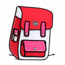 3D 2D Effect Cartoon Paper Bag Comic Backpack Bag