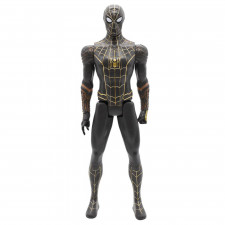 Titan Hero Series Spider Man No Way Home Spider Man Black And Gold Suit Action Figure