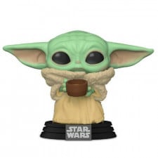 Funko Pop Star Wars The Mandalorian Baby Yoda The Child With Cup #378 Vinyl Figure