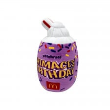 McDonaldland Grimace's Birthday Shake Plush Toy