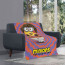 Minions Dave Blanket Throw - Dave Holding Lollipop Retro Poster