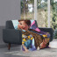 Minions Margo Blanket Throw - Margo Winking Side Portrait