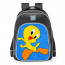 Looney Tunes Cartoons Tweety Cute School Backpack